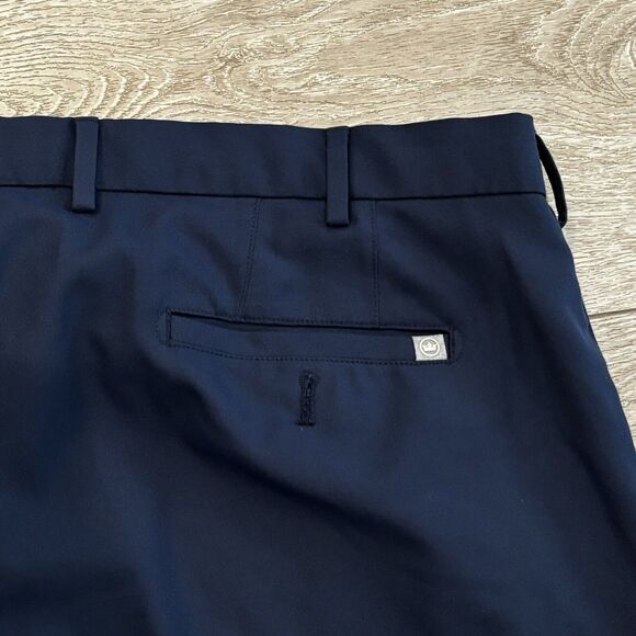 Peter Millar Golf Shorts Mens 40 Navy Blue Flat Front Outdoor Casual Preppy - Picture 8 of 8